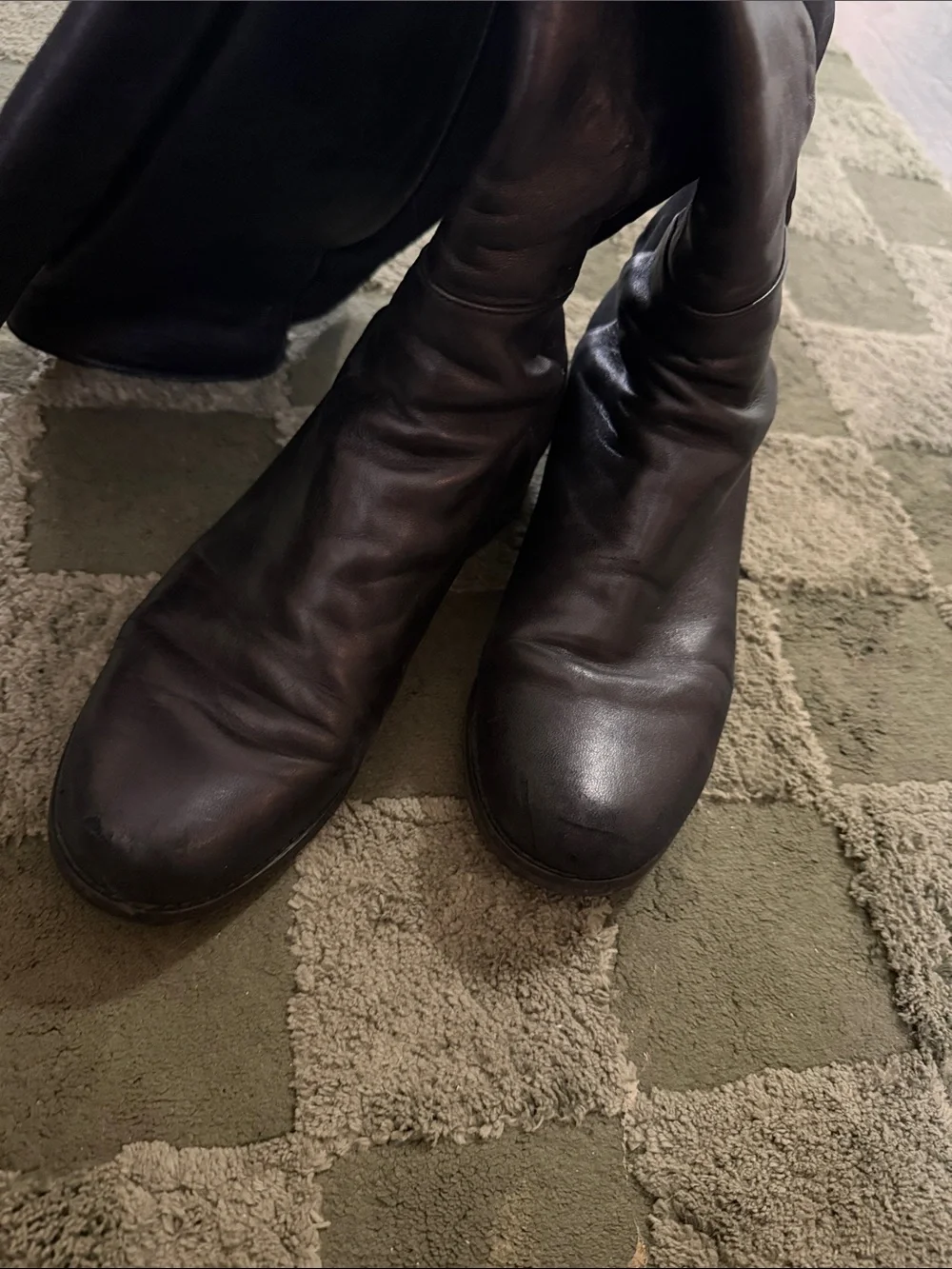 Stuart Weitzman 5050 Tall Black Leather Over-The-Knee Boots